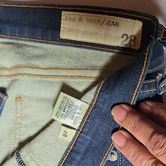 Rag & Bone Dark Blue Denim Jeanssz 28. - Picture 3 of 6